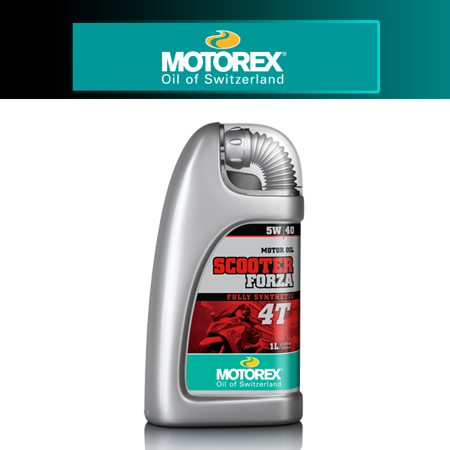 [MOTOREX] 모토렉스 오토바이 4싸이클 100% 합성 엔진오일 스쿠터 포르자 4T (5W/40) 1L